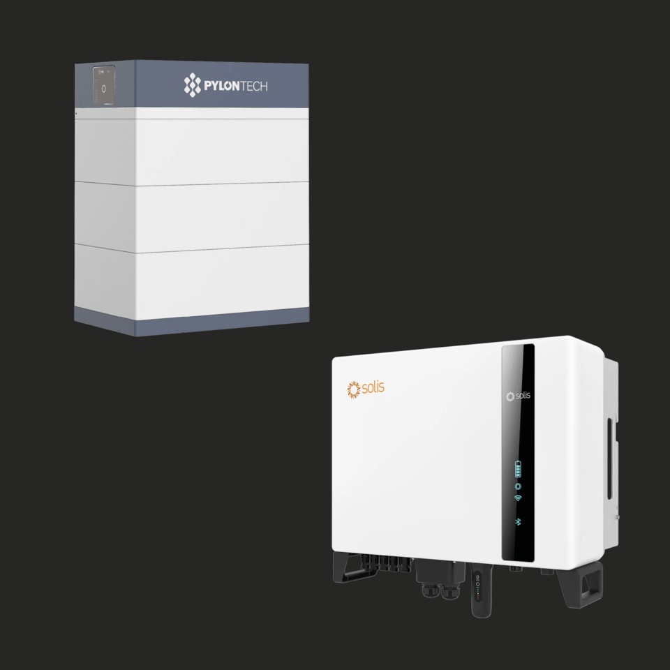 Thuisbatterijsysteem 15 kWh - PylonTech + Solis