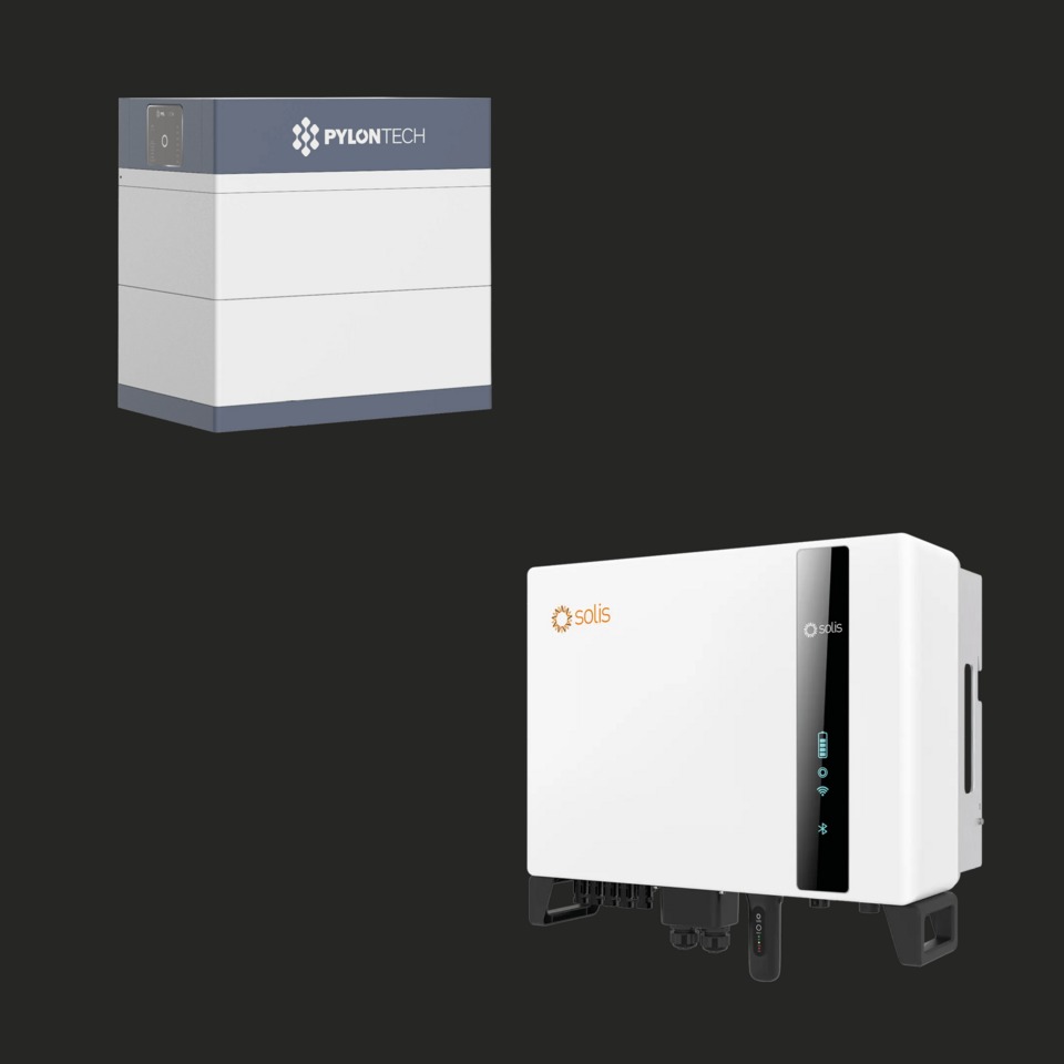 Thuisbatterijsysteem 10 kWh - PylonTech + Solis